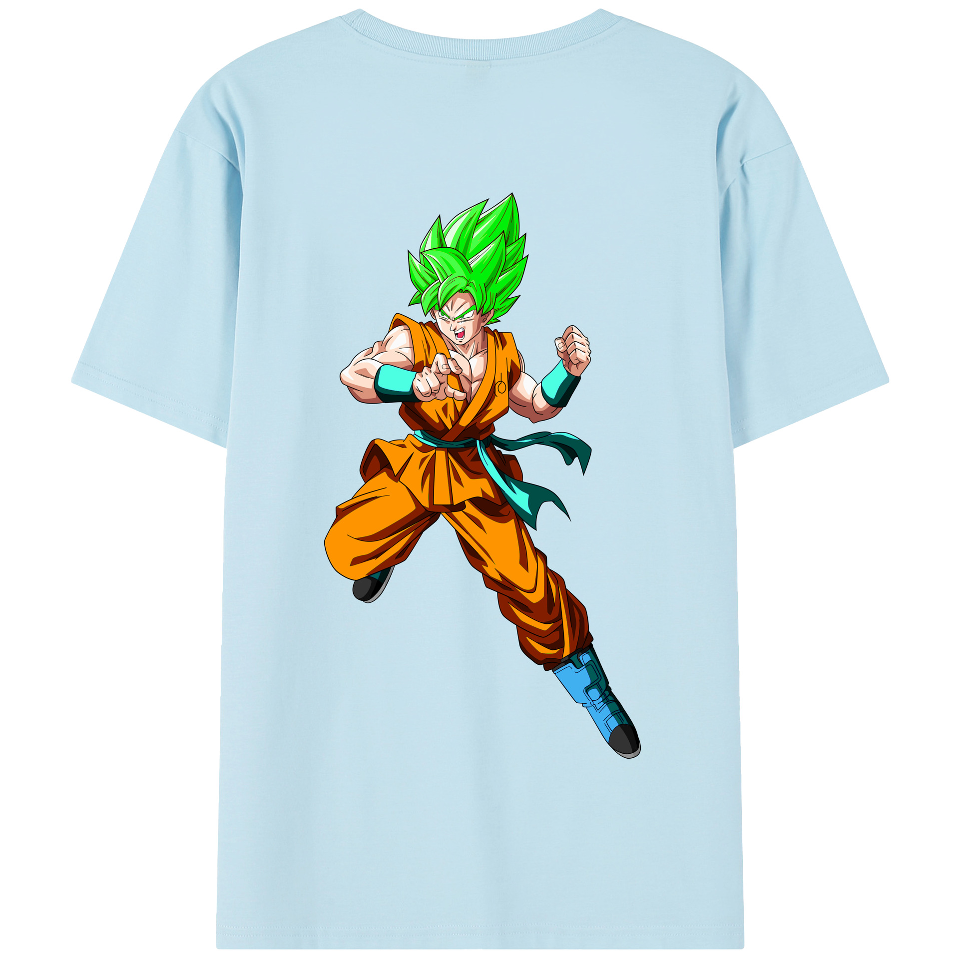 （画像用） ドラゴンボール 孫 悟飯（そんごはん）DRAGON BALL Son Gohan 綿100％半袖Tシャツ（背面プリント）